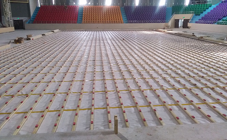 品牌廠家籃球館木地板