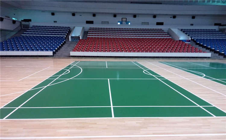 鄭州柞木運動木地板圖片