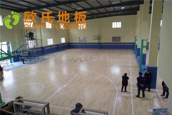 浙江臺(tái)州市曼巴籃球館木地板案例