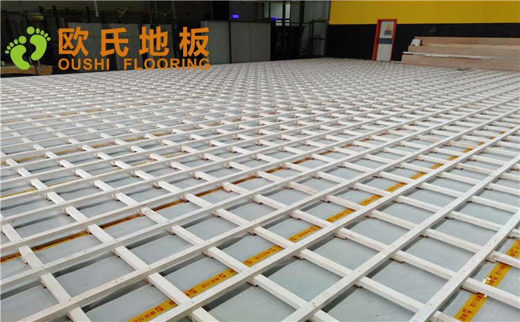 江蘇揚州海蘭德瓊花籃球館木地板項目