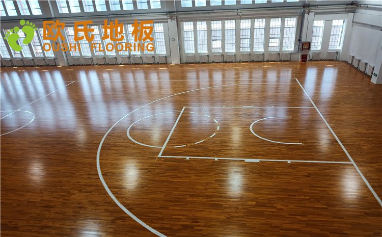 烏魯木齊市烏蘇市南區第二中學體育館木地板項目——歐氏實木運動地板